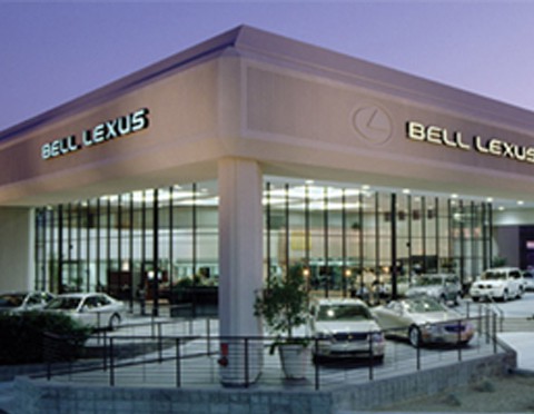 Exterior of the Bell Lexus car dealership